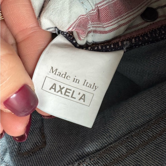 Axel’s jeans straight leg light wash distressed made in Italy size 36 - Picture 6 of 8